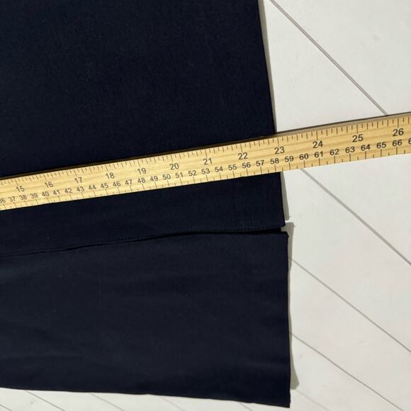 Ann Taylor Navy Blue Faux Leather Stretch Classic Office Pencil Skirt Women’s 2 - Picture 6 of 6